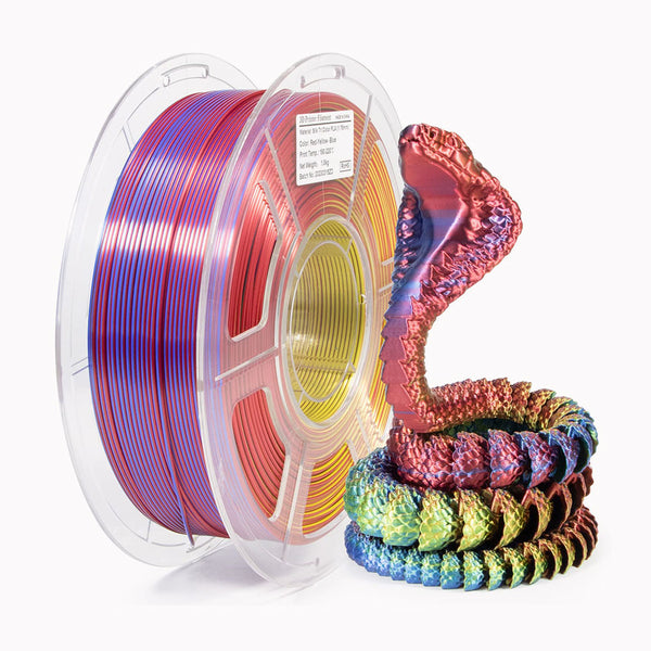 PLA+ Tri-Colors Silk Filament